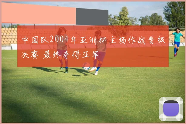 中国队2004年亚洲杯主场作战晋级决赛 最终夺得亚军